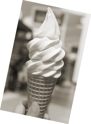 Cono en blanco y negro